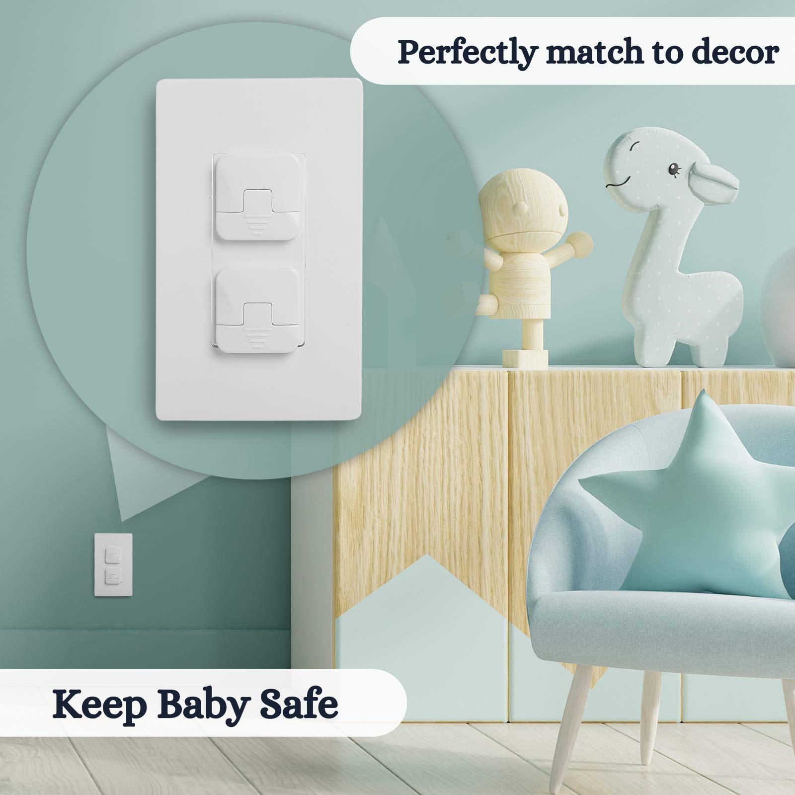 Shatter-proof Bates Choice outlet covers endure daily use.