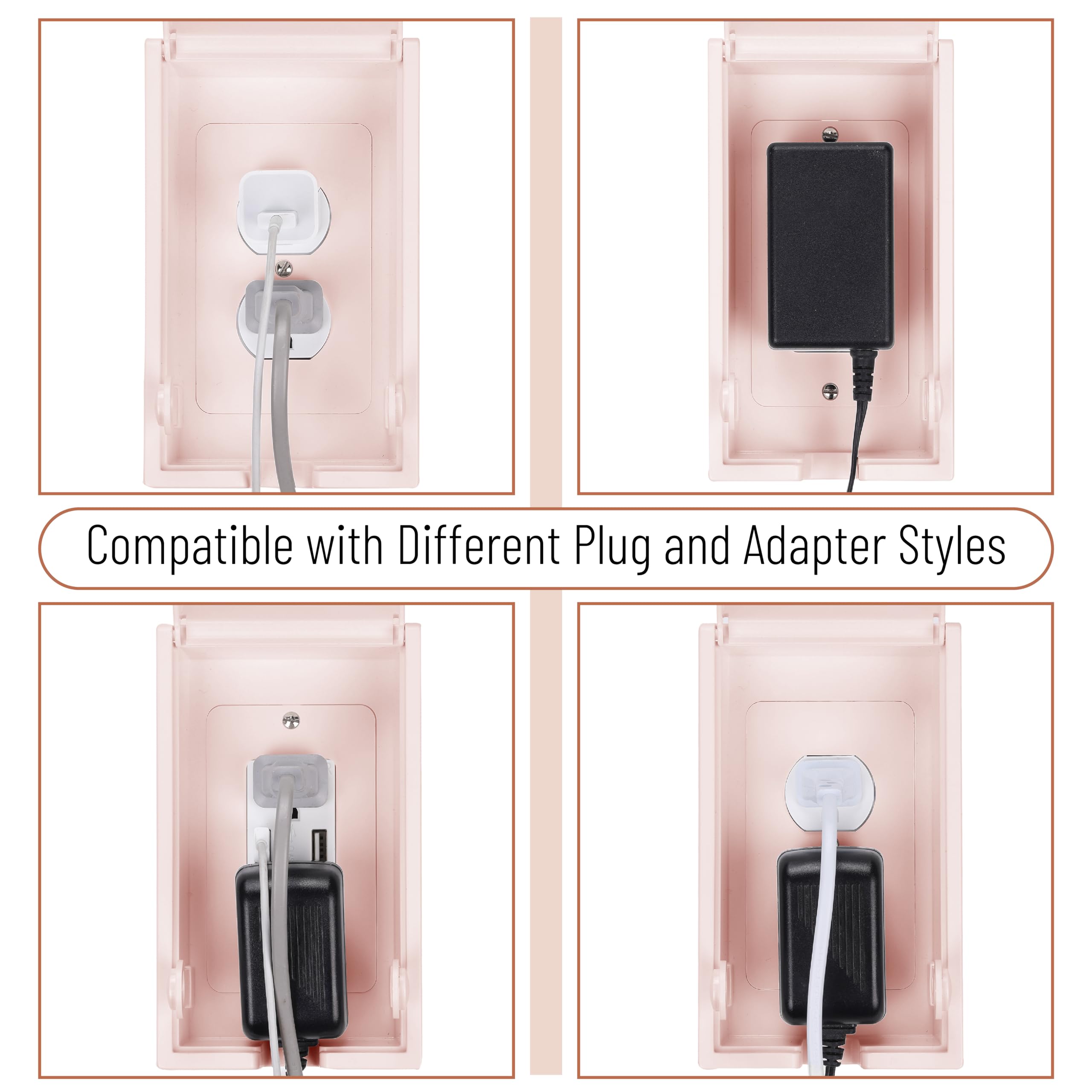 Bates Choice pink outlet protection showcasing child safety feature