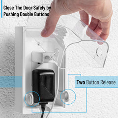 Bates Choice quick screw installation keeps covers securely attached to walls