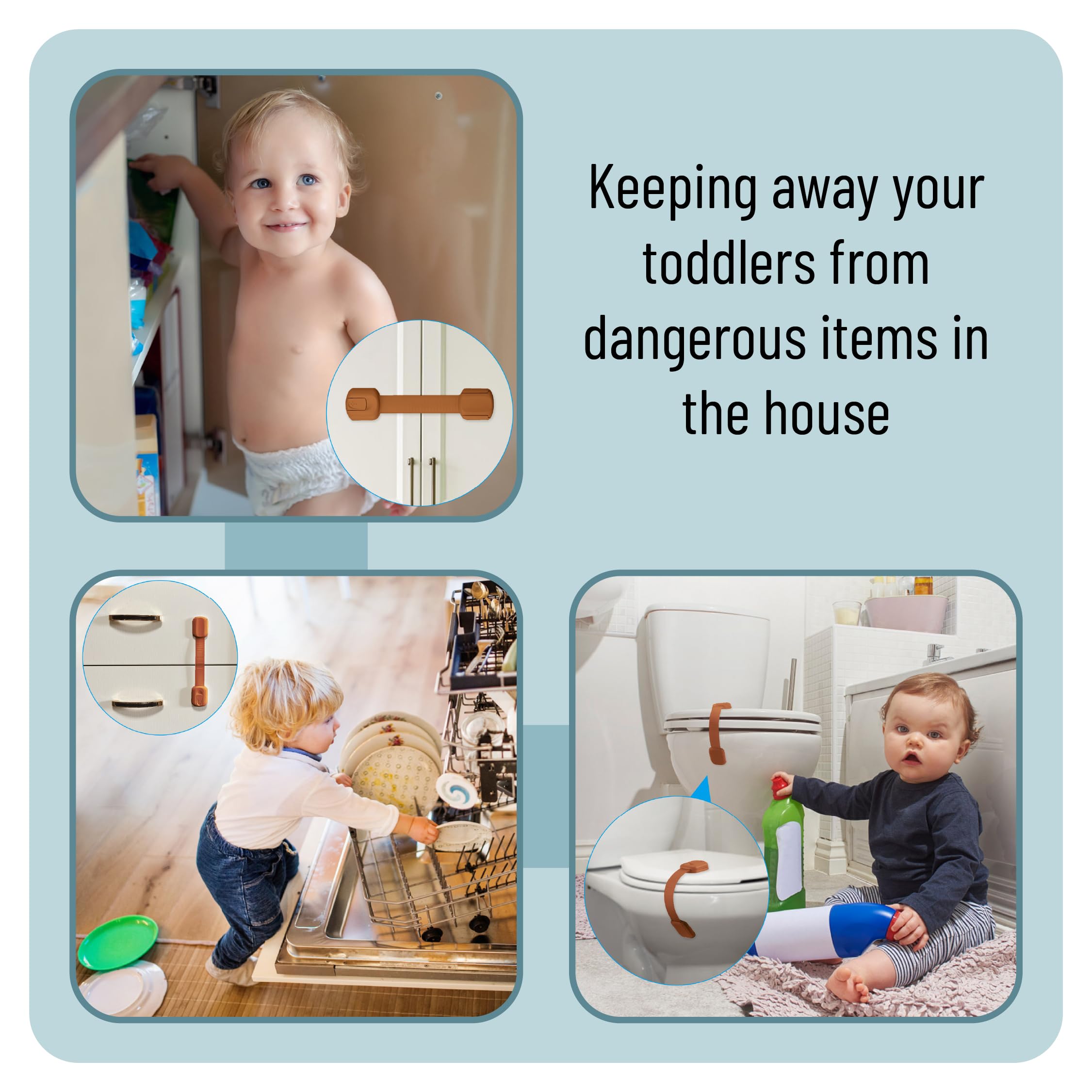 Bates Choice locks secure cabinets, drawers, and appliances.
