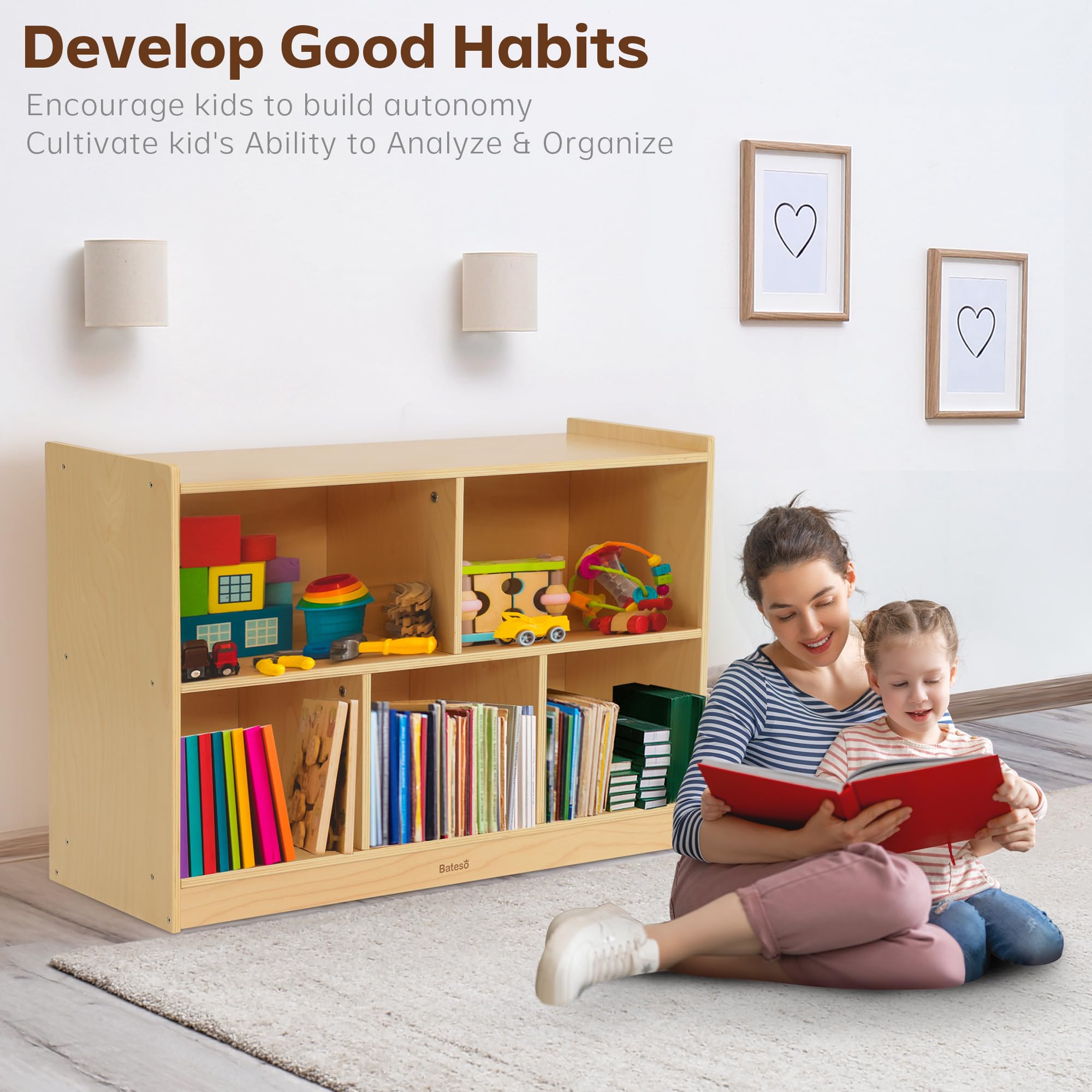 Bateso kid-friendly rounded edges promote safe handling and learning.