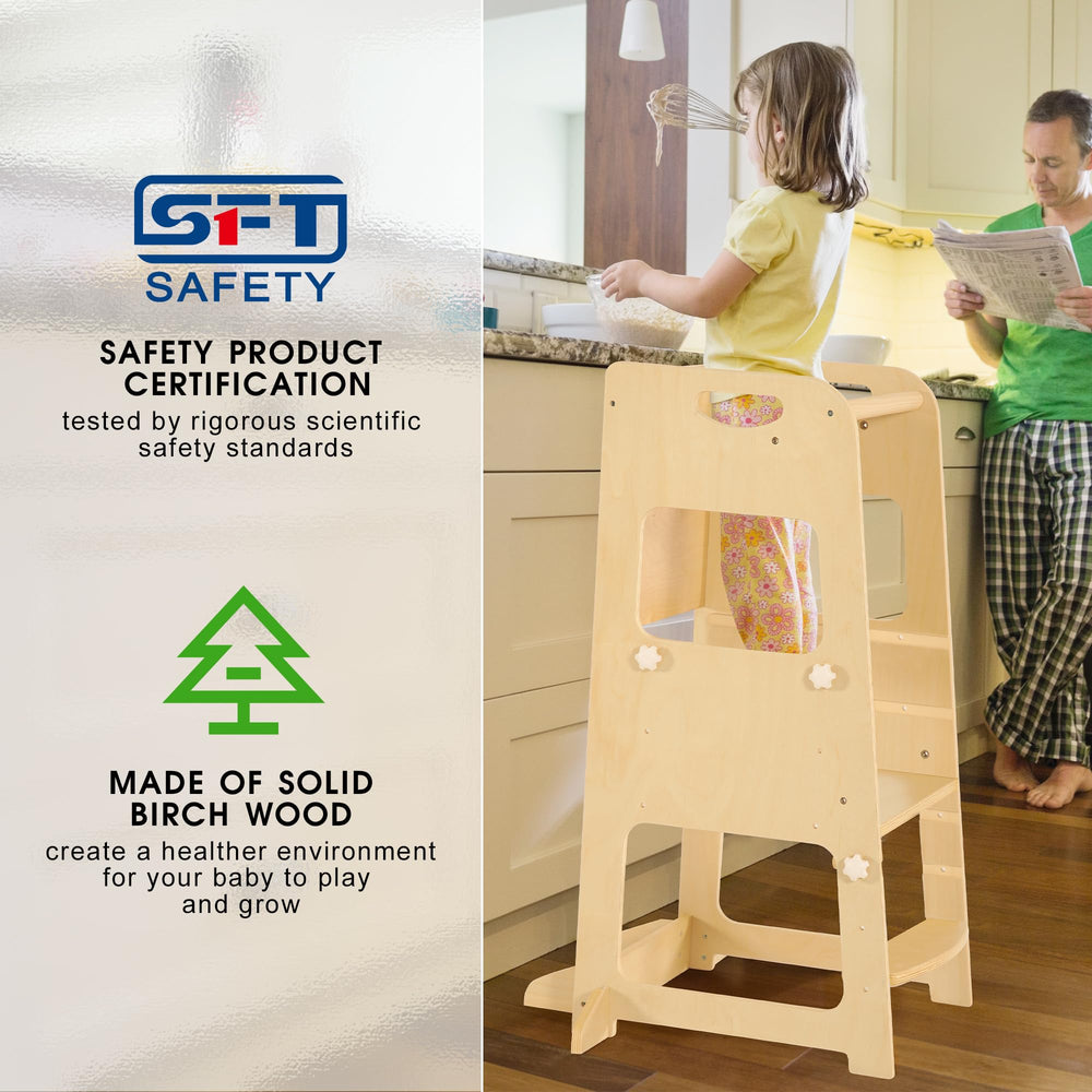 Bateso Kitchen Tower grow-with-you design suits ages one to three
