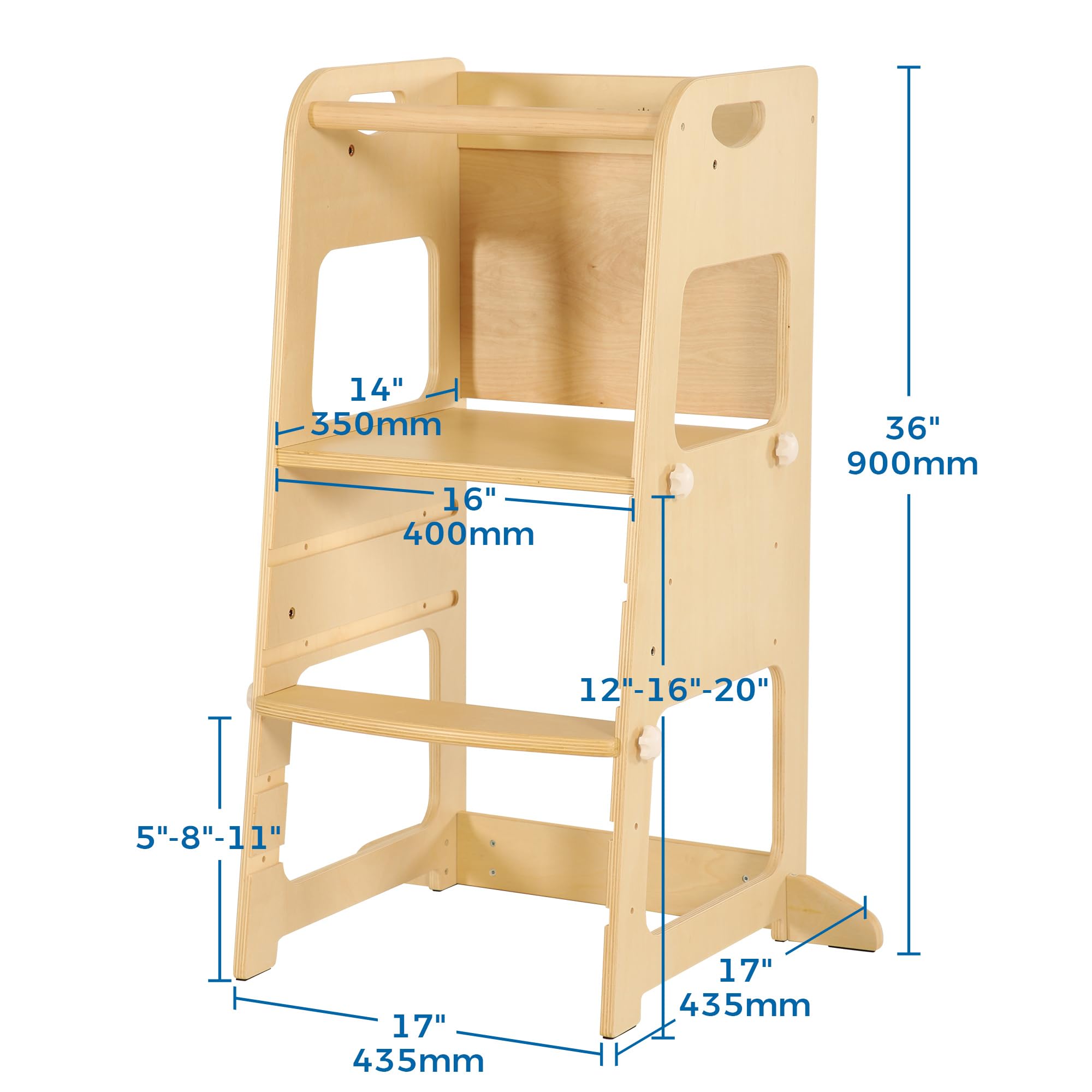 Bateso Kitchen Tower natural wood finish adds warmth and durability to kitchens