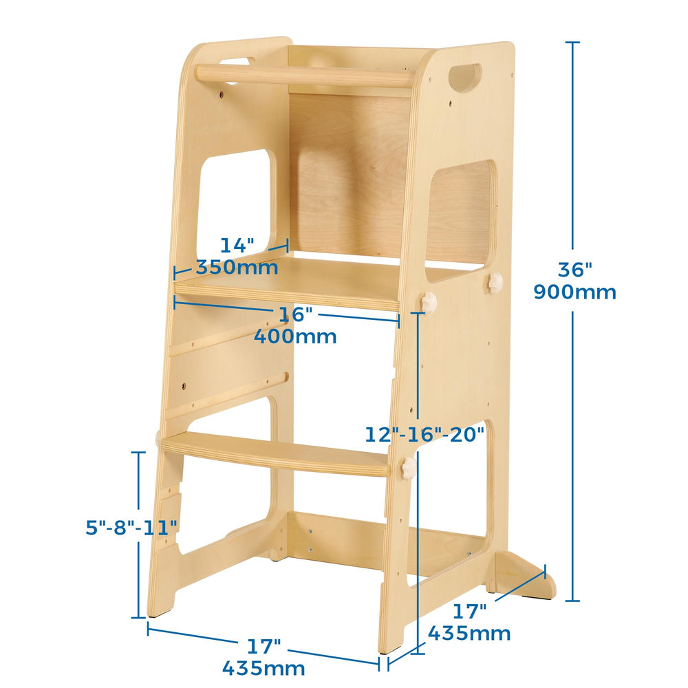 Bateso Kitchen Tower natural wood finish adds warmth and durability to kitchens