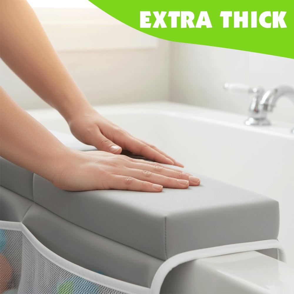 Bath Kneeler Elbow Rest Pad machine-washable quick-dry neoprene for easy cleaning.