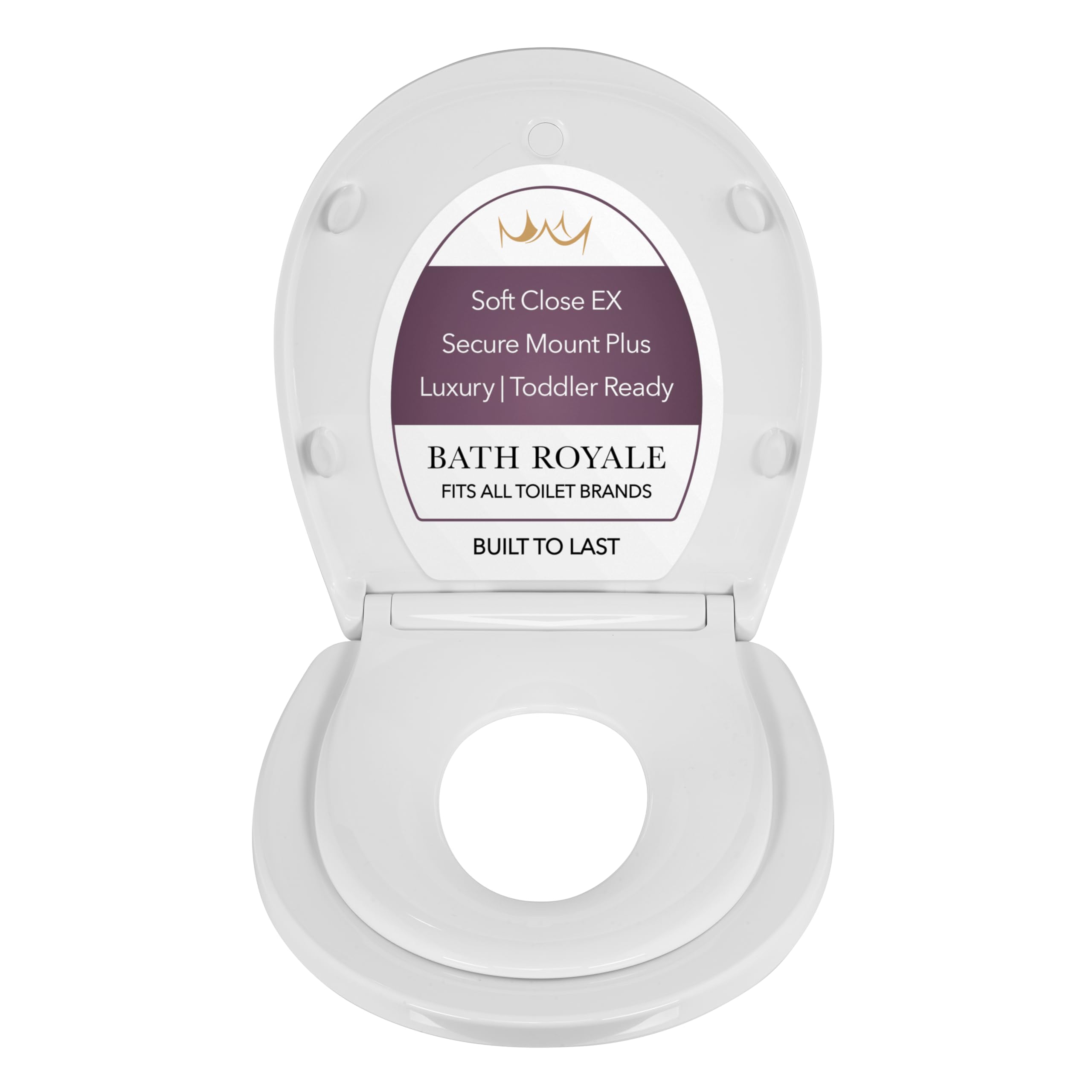 Bath Royale potty seat with soft-close lid for quiet bathroom use