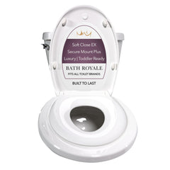 Bath Royale potty seat with soft-close lid for quiet bathroom routines.