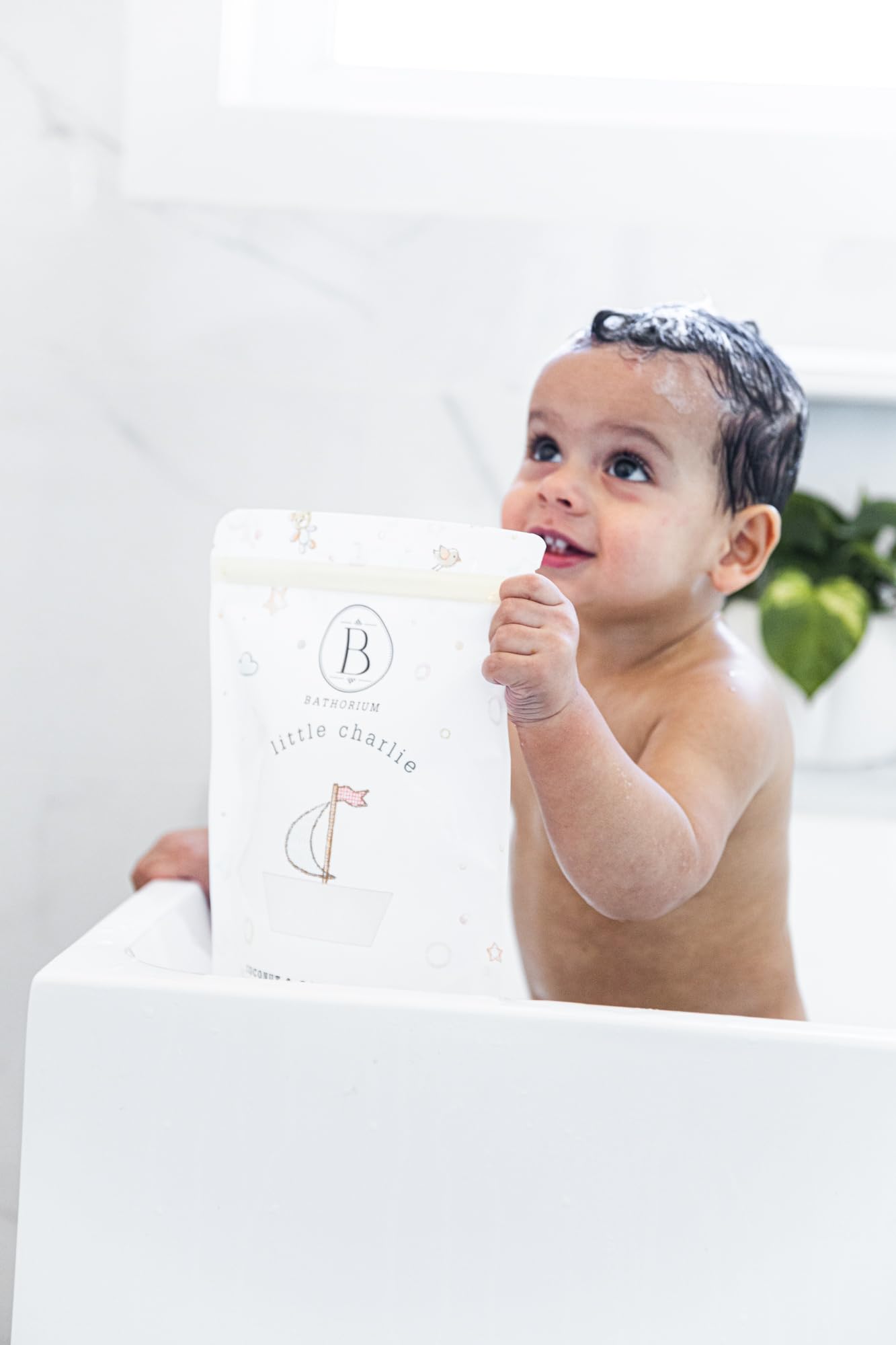 Bathorium Little Charlie Bath Soak coconut milk close-up suggests nourishing moisture
