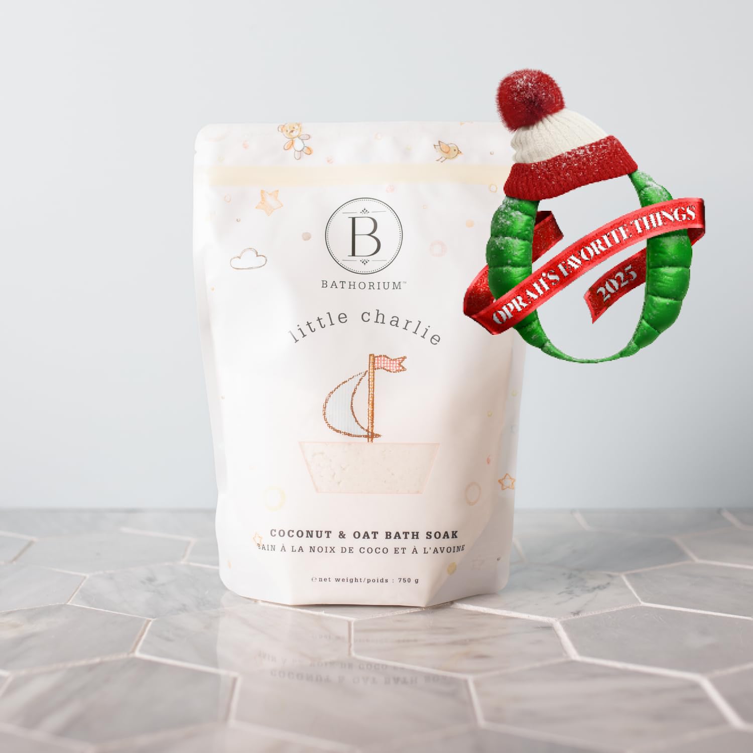 Bathorium Little Charlie Bath Soak in tub scene for easy at-home bath time soothing routine