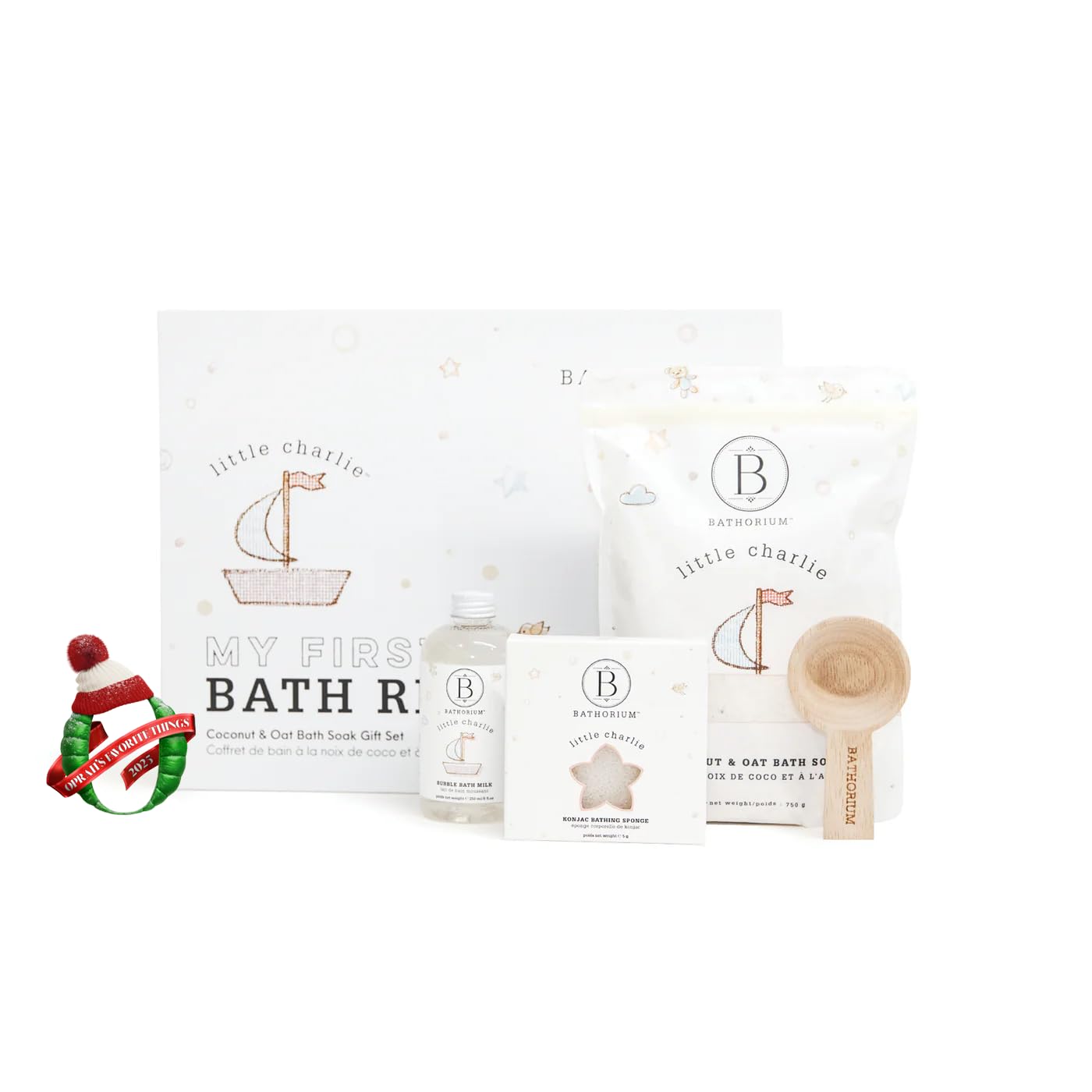 Bathorium Little Charlie coconut milk cleanse provides hydrating, delicate-skin care.