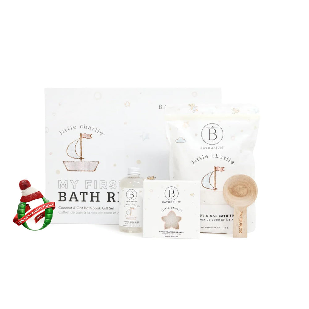 Bathorium Little Charlie coconut milk cleanse provides hydrating, delicate-skin care.