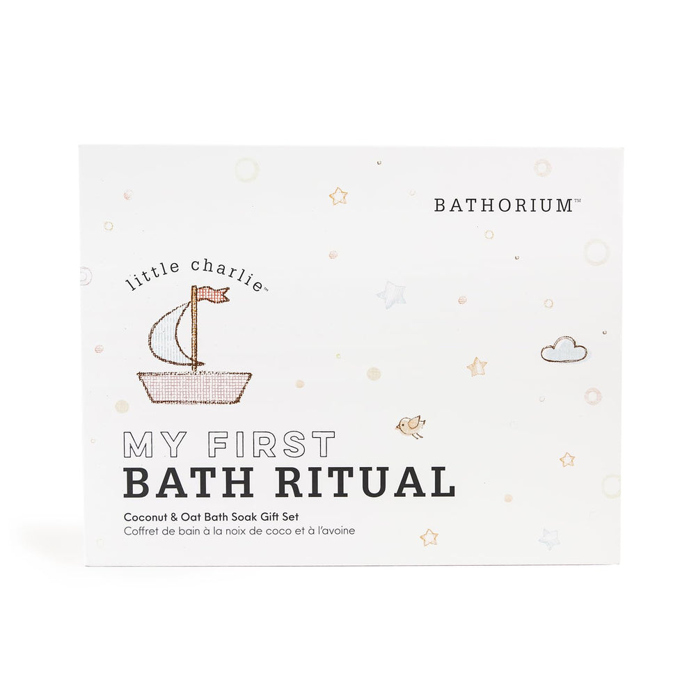 Bathorium Little Charlie organic coconut oil hydrates during bath.