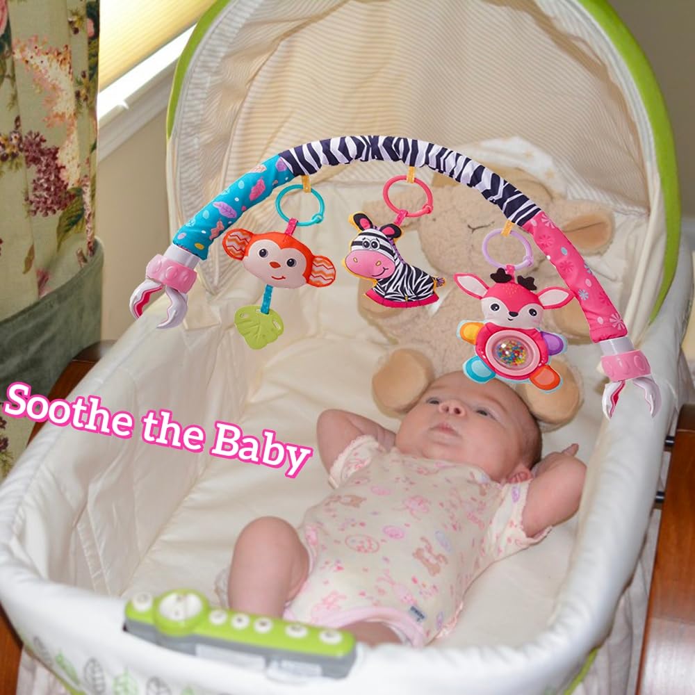 BATOHO crib mobile carry bag keeps toys organized for easy on-the-go use.