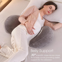 BATTOP pregnancy wedge back support helps maintain spine alignment during rest.