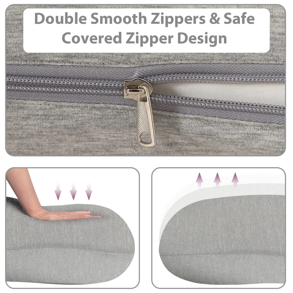 BATTOP body pillow shown for reading and lounging relaxation, versatile comfort.