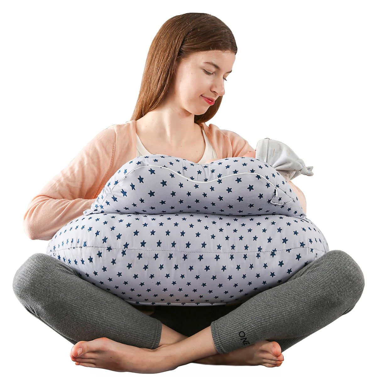 BATTOP nursing pillow adjustable-buckle supports comfortable feeding in multiple positions.