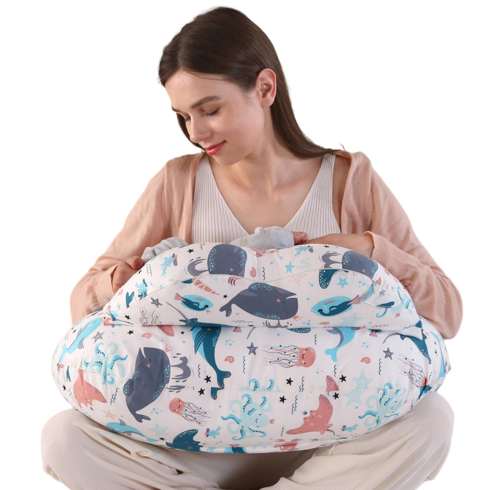 BATTOP nursing pillow with adjustable buckle for secure, ergonomic positioning.