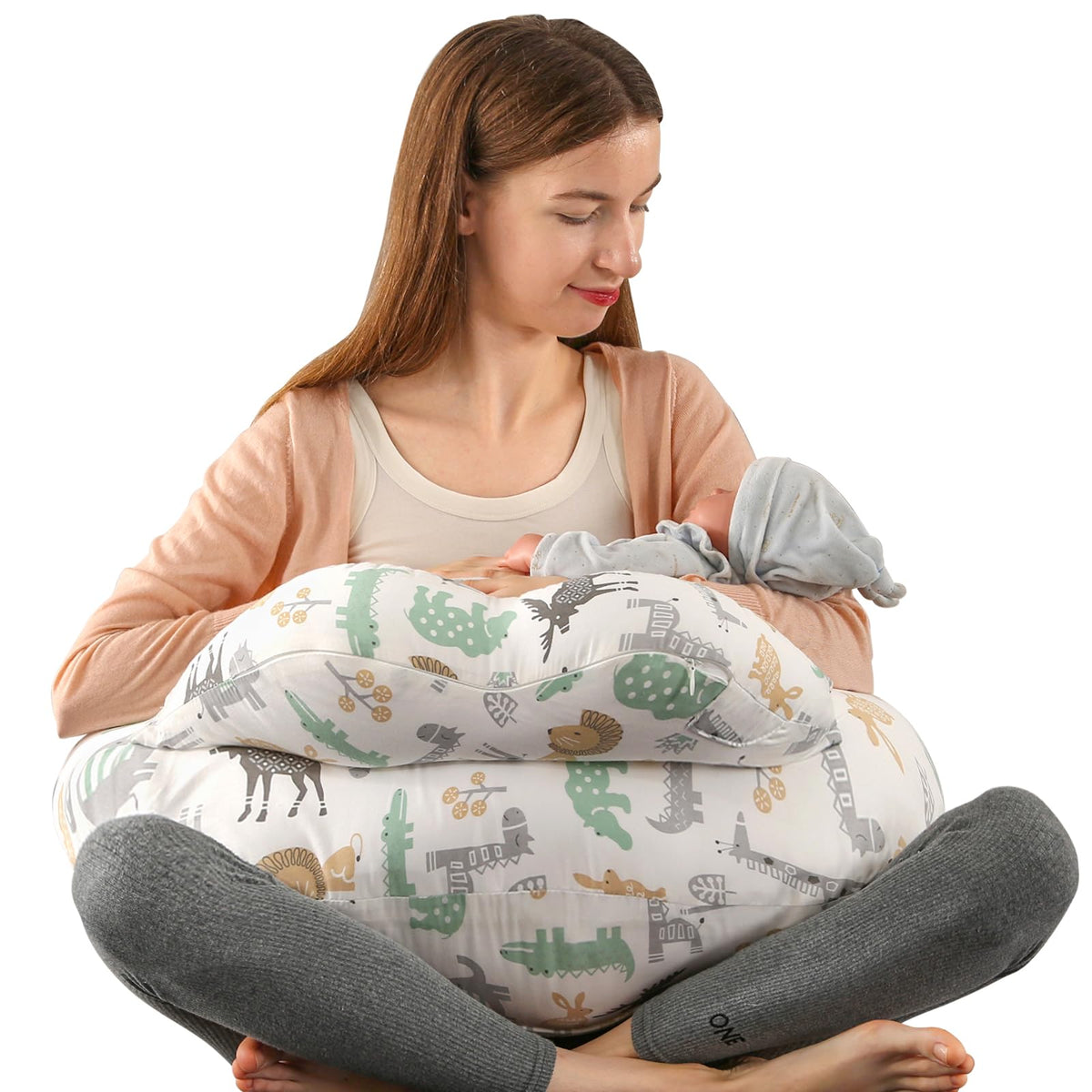 BATTOP nursing pillow with adjustable buckle for a secure, customizable fit.