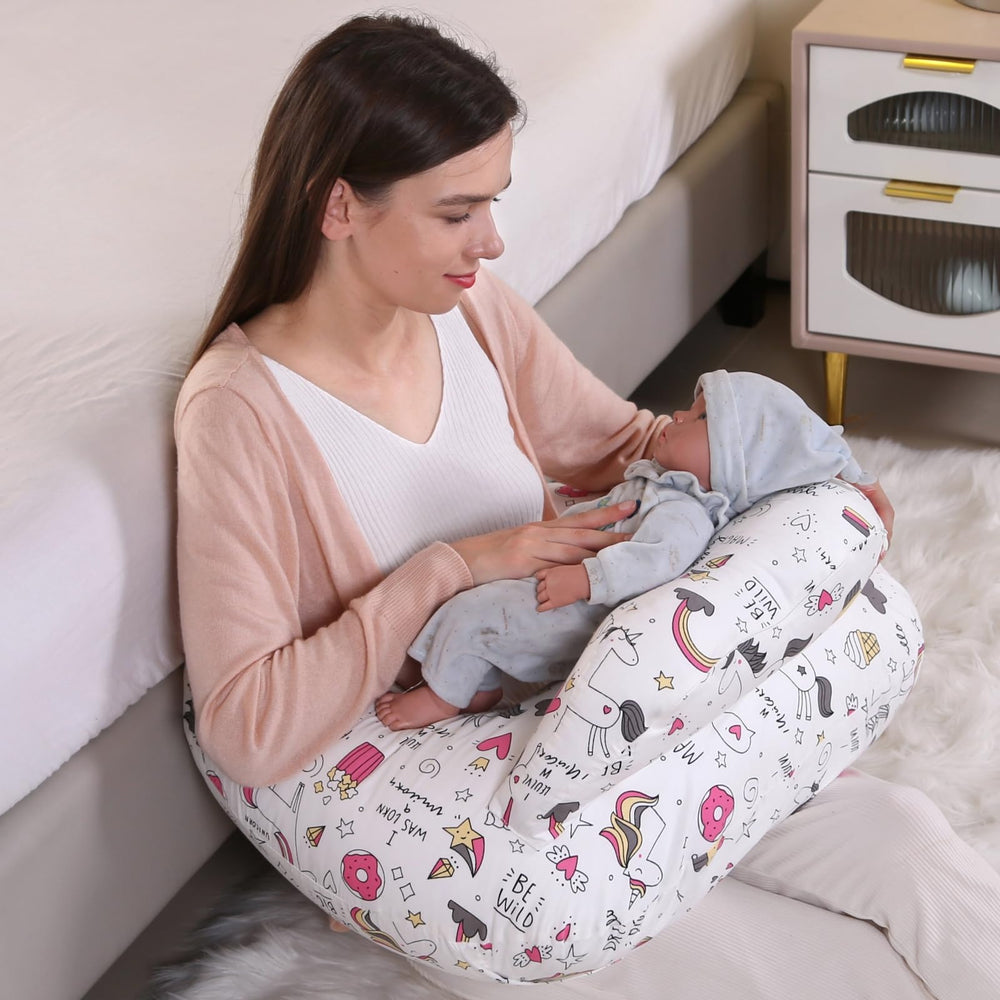 BATTOP nursing pillow offers back support to ease posture during feeding