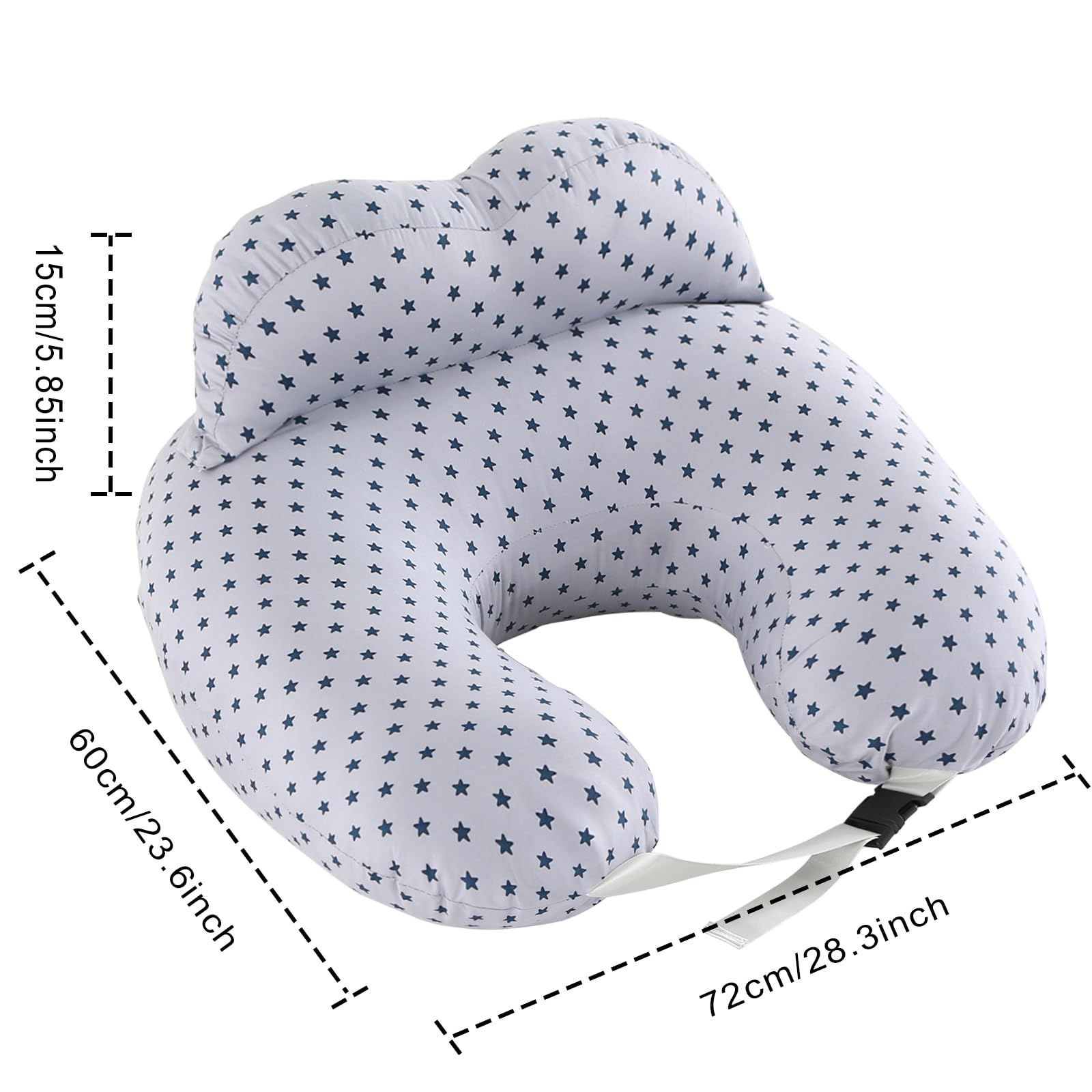 BATTOP nursing pillow bottle-feeding support for comfortable parent-baby interaction.