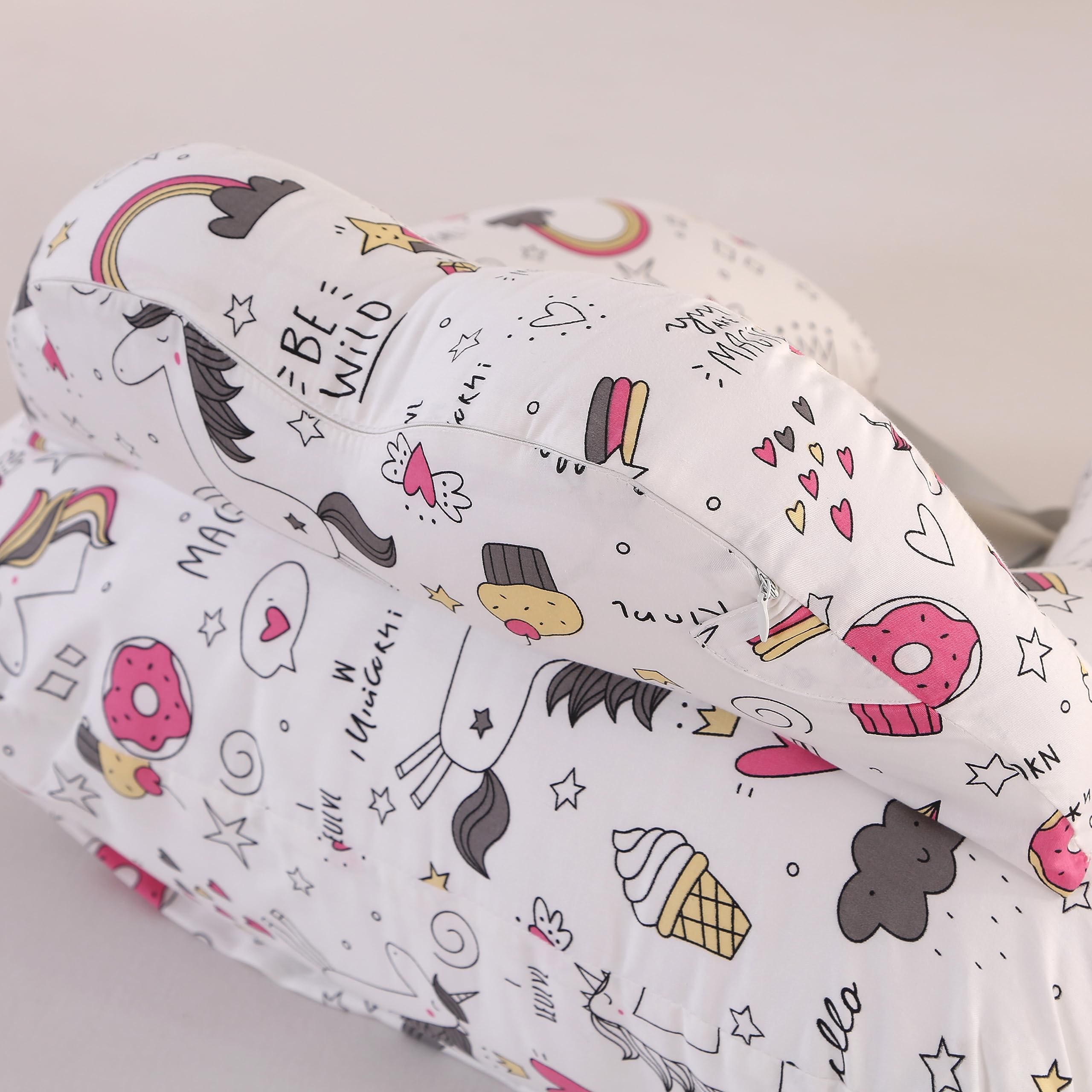 BATTOP nursing pillow doubles as bottle-feeding aid for hands-free feeding