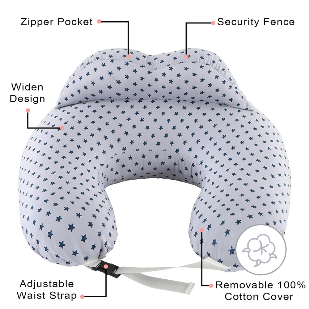 BATTOP nursing pillow multi-use helps with tummy time, sitting support, and naps.
