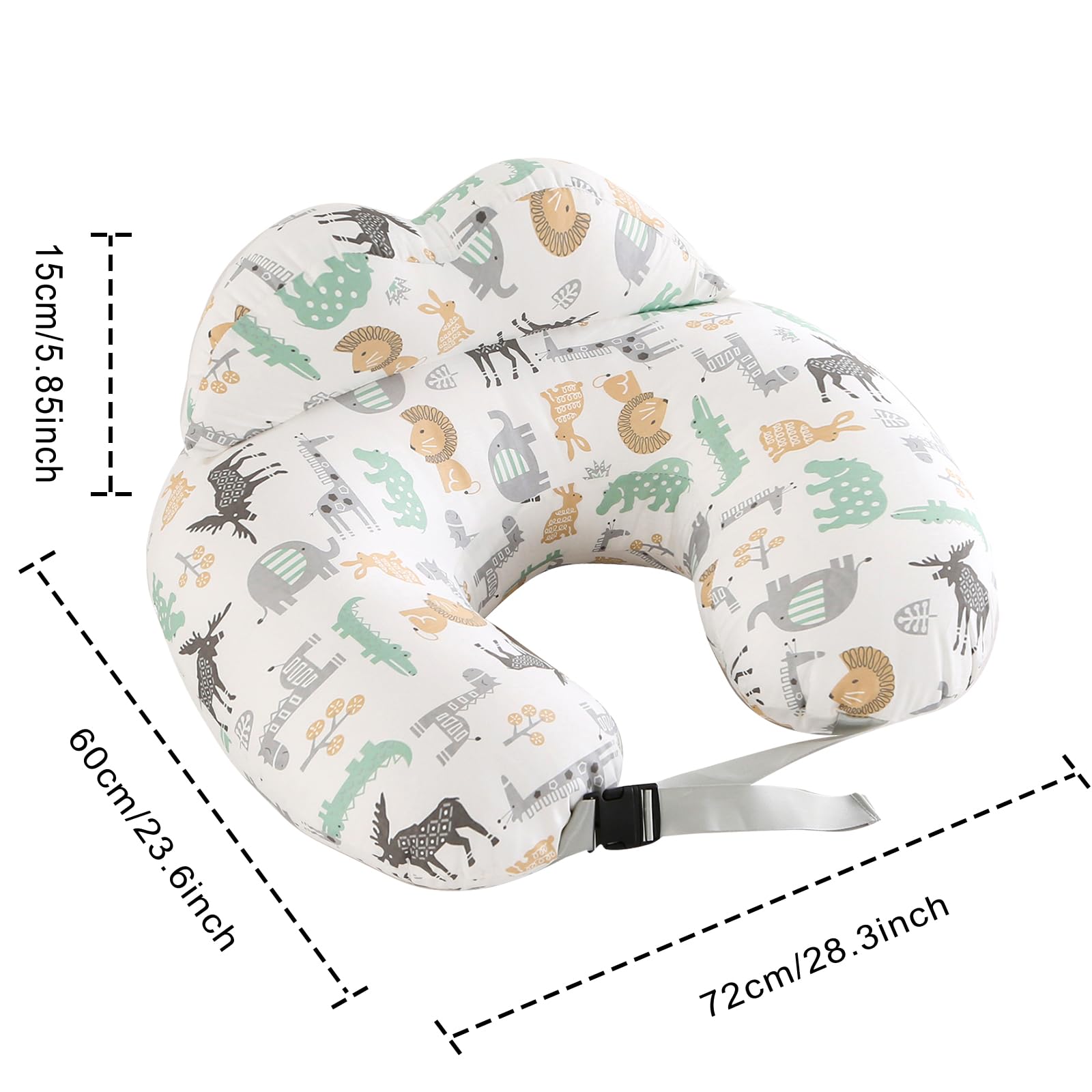 BATTOP nursing pillow provides private space for confident nursing in public.