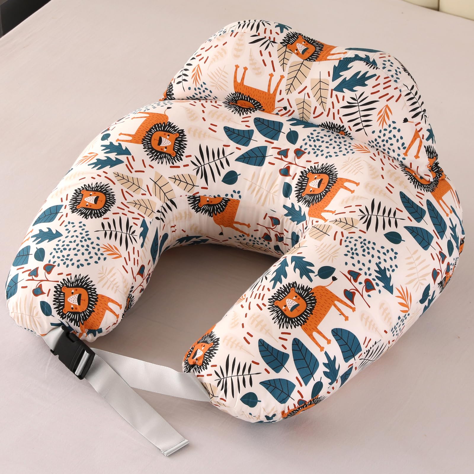 BATTOP nursing pillow with removable cover for easy washing and maintenance.