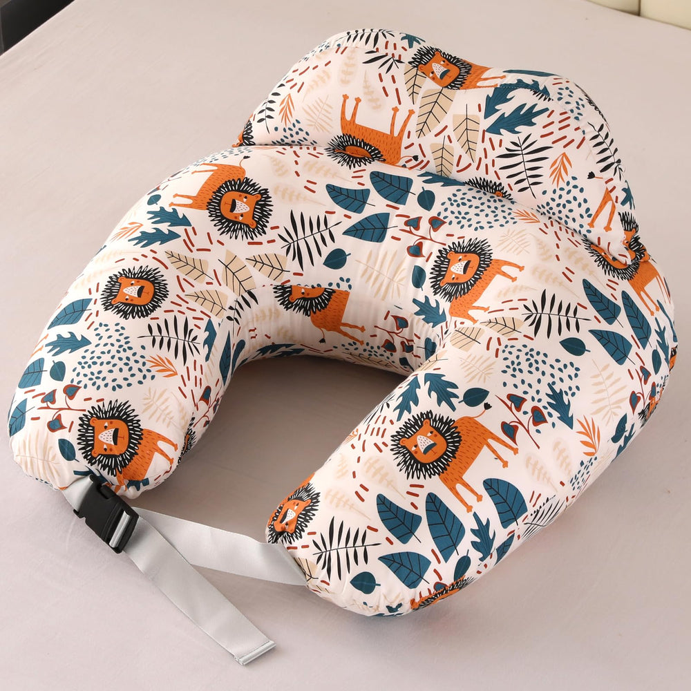 BATTOP nursing pillow with removable cover for easy washing and maintenance.