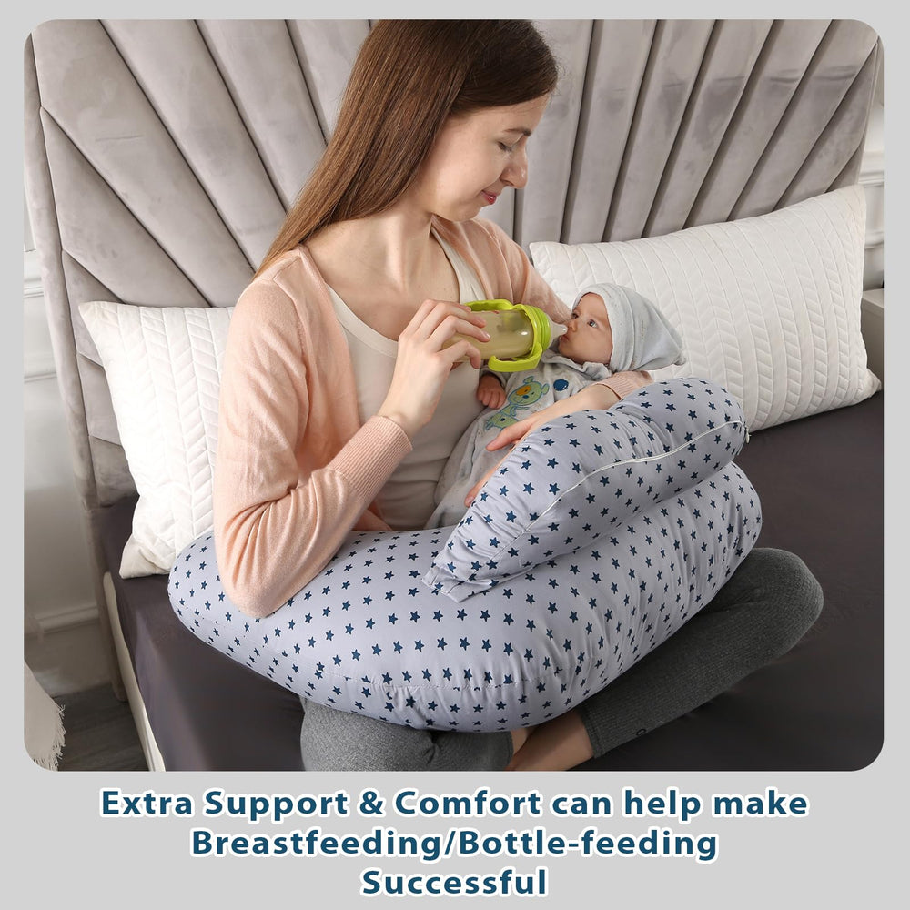 BATTOP nursing pillow removable-cover enables quick cleaning after daily feeds.