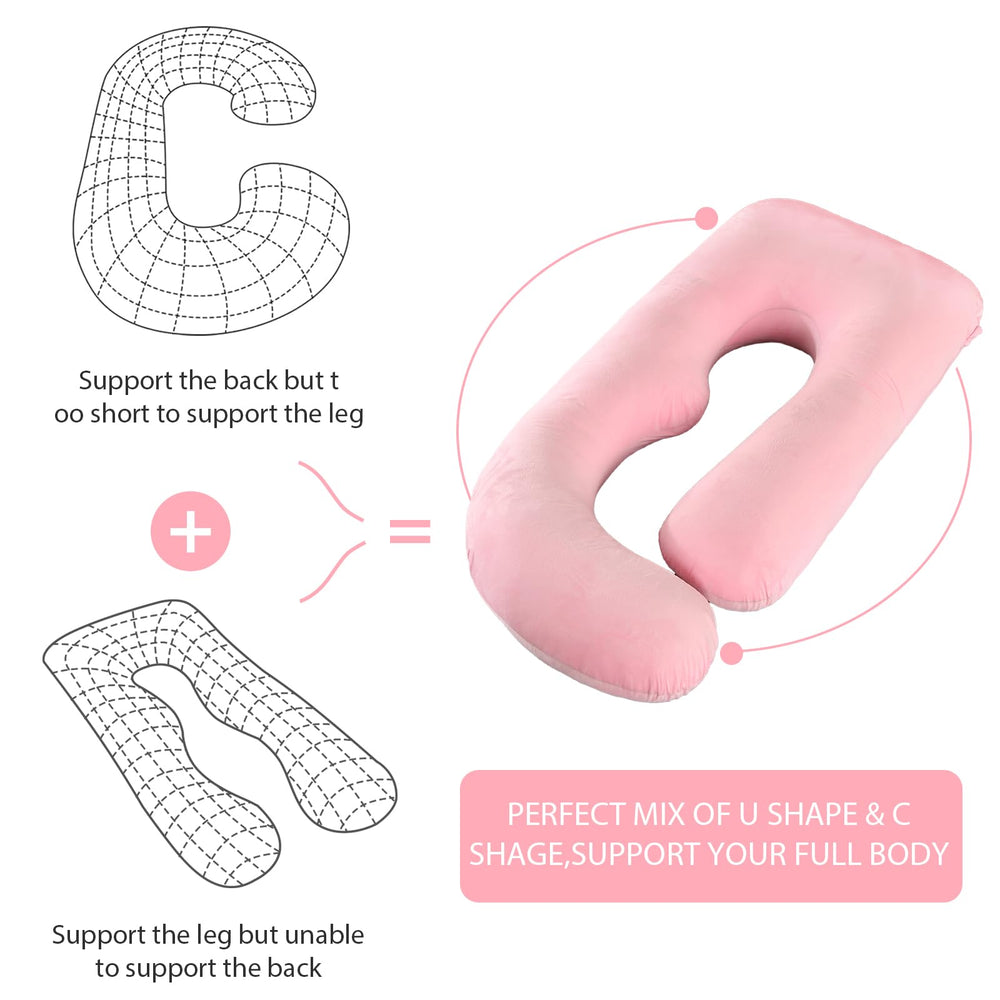 BATTOP pregnancy pillow adjustable fill closeup highlights customizable firmness.