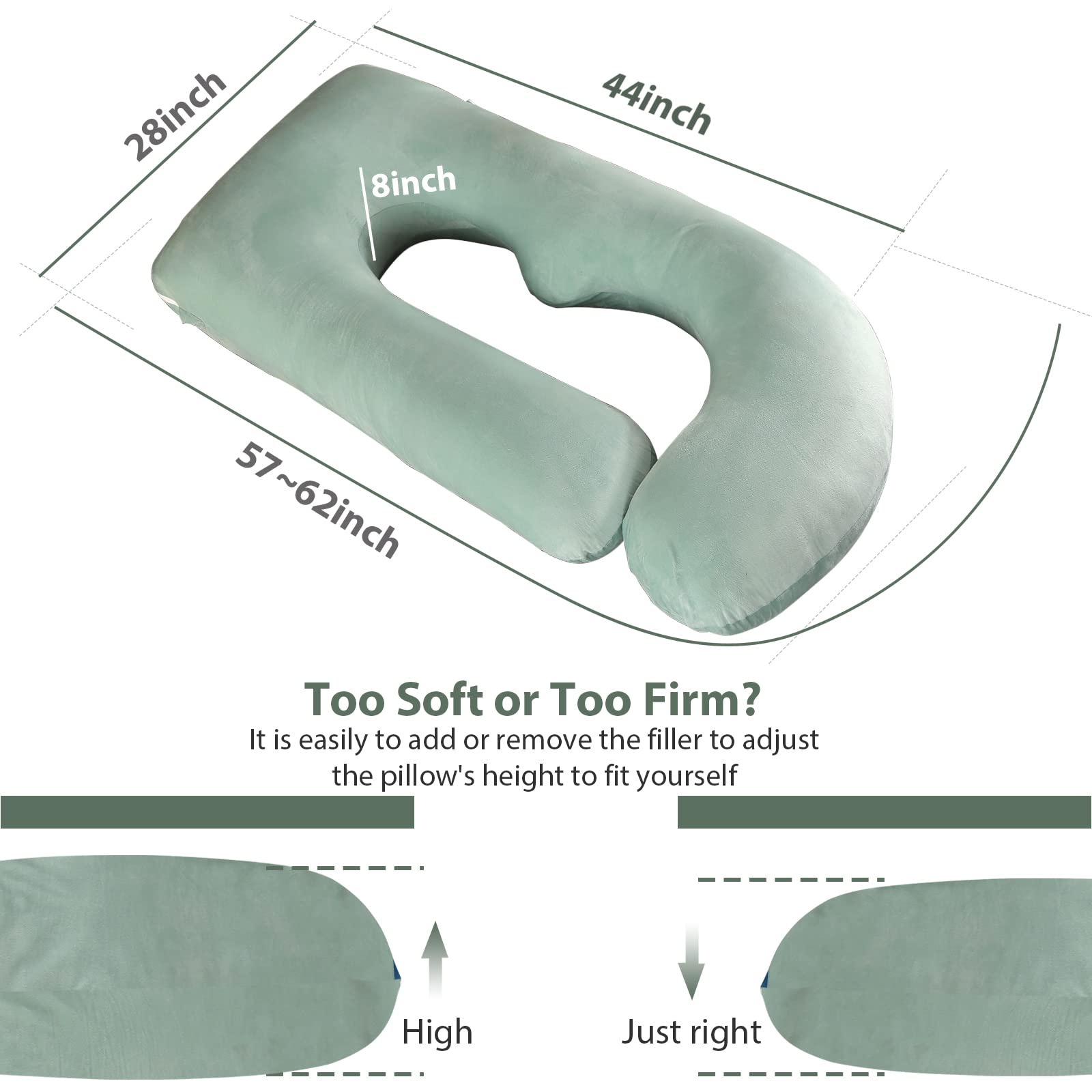 BATTOP hypoallergenic-body pillow is ideal for allergies or pets.