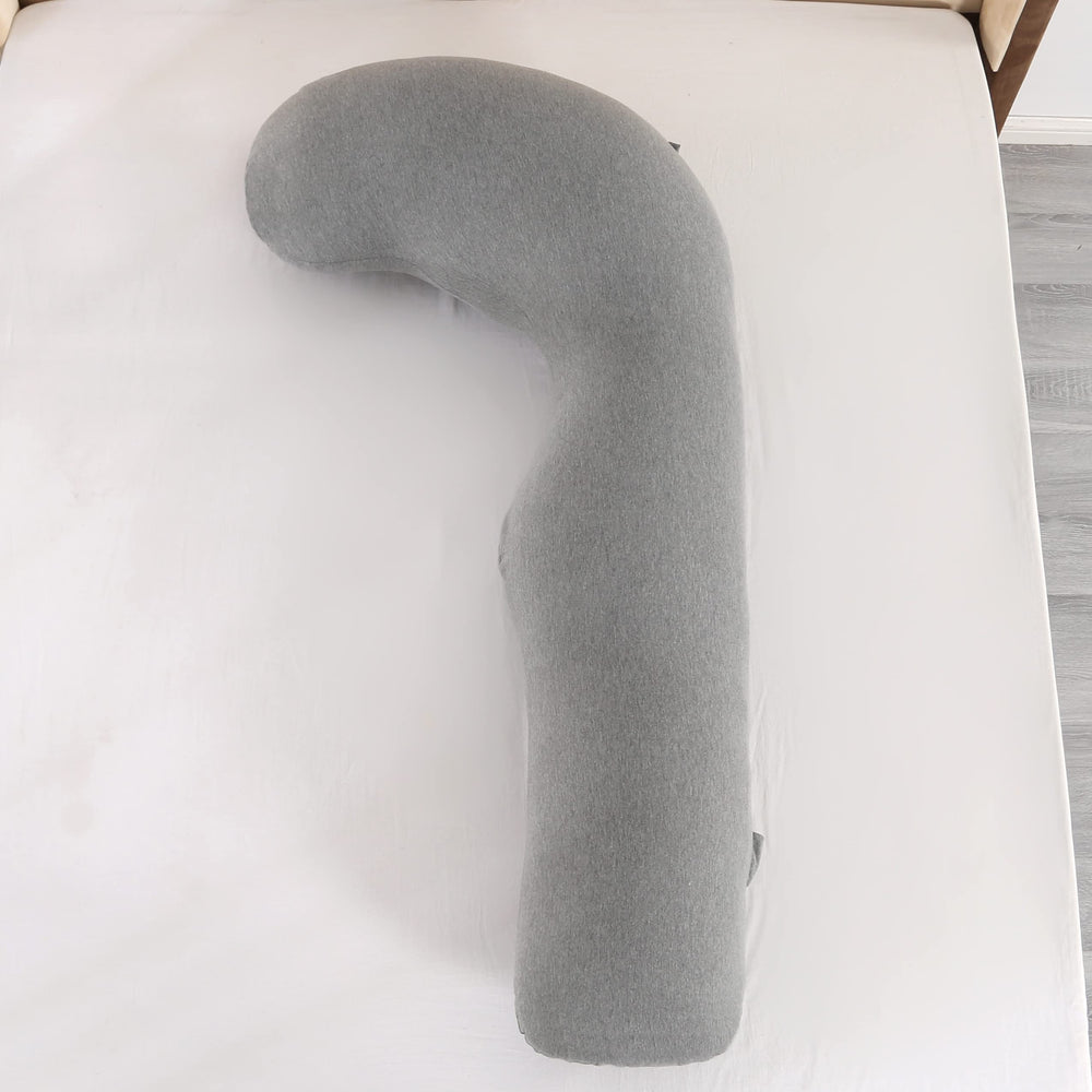 BATTOP pregnancy pillow beside couch in reading position for relaxing comfort
