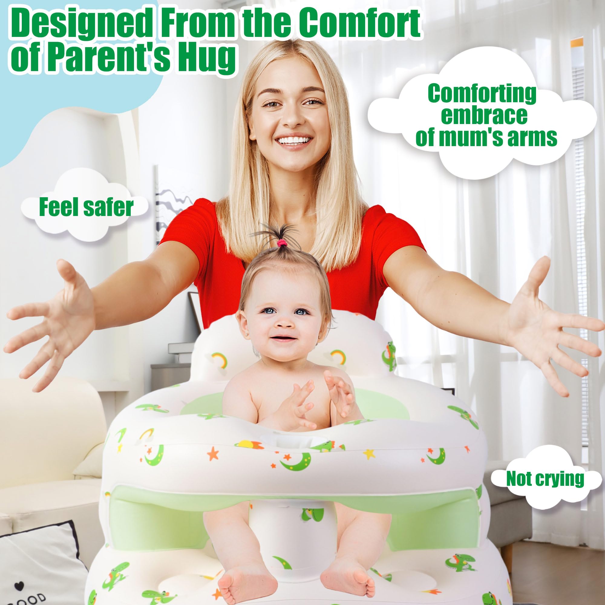 Bavbiiy certified baby-safe material is durable, odorless, and skin-friendly.