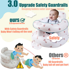 Bavbiiy inflatable baby seat backrest support aids growing posture.