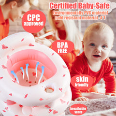 Bavbiiy inflatable seat featuring built-in pump for quick inflation