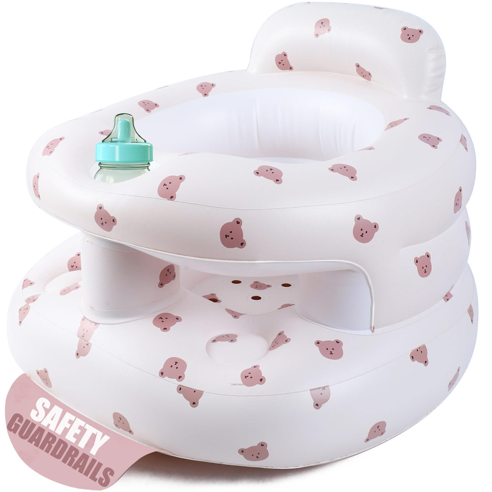 Bavbiiy inflatable baby seat guardrails keep infants secure during play.