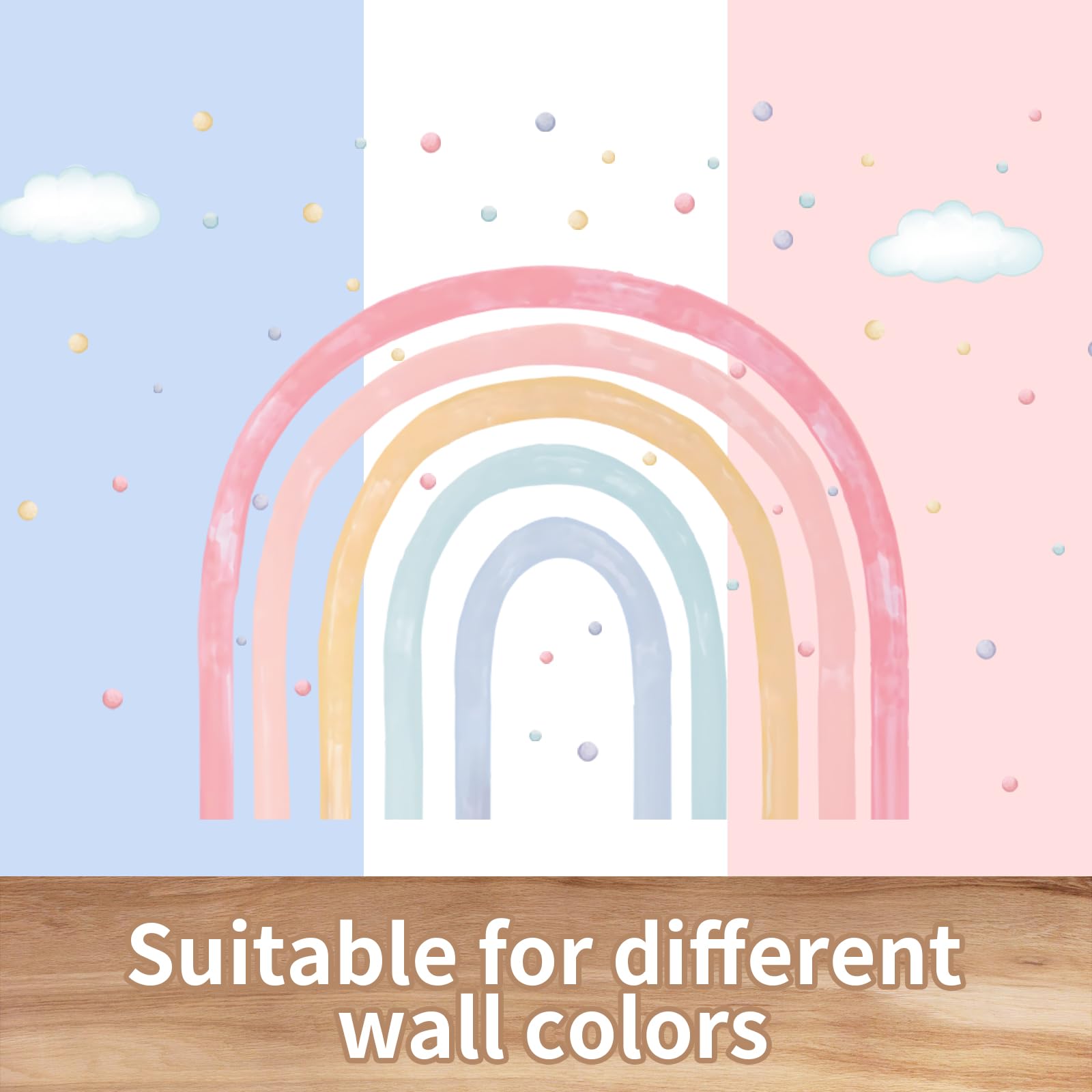 Bawusou wall decal installation instructions simplify applying four-part design.
