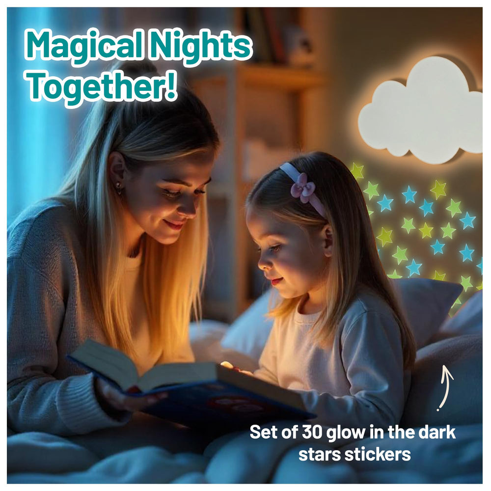 BAZENTI Cloud Lights three brightness levels for soft night lighting