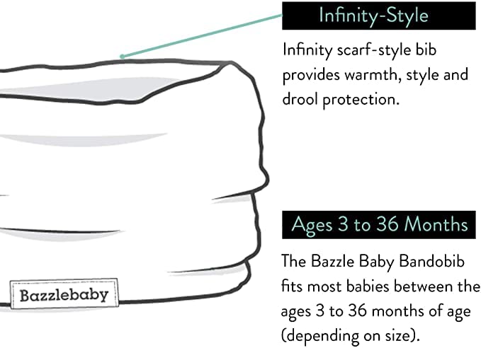 Bazzle Baby Bandobib weather-ready scarf-bib duo.