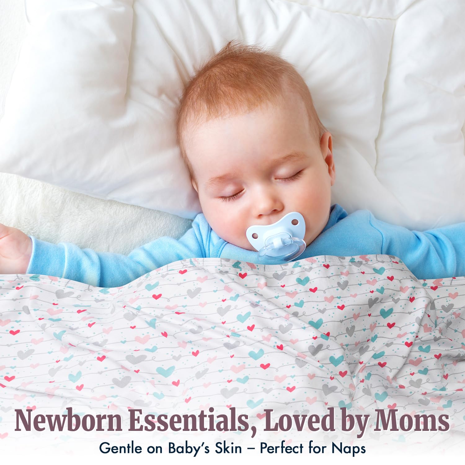Bazzle Baby Sweetheart hospital bag essential swaddle blanket.