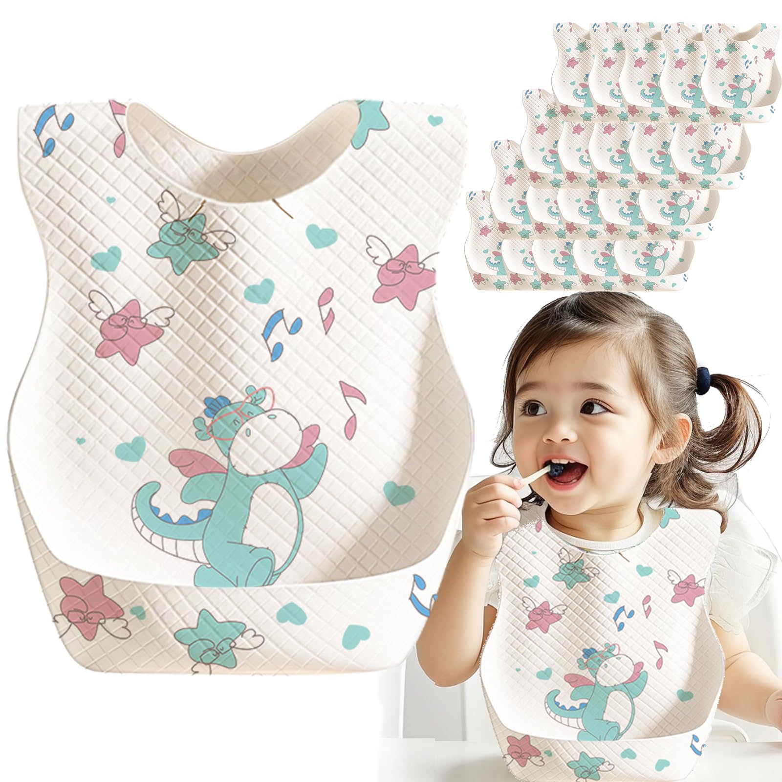 BBabebe disposable bib packaging highlights travel-ready hygiene