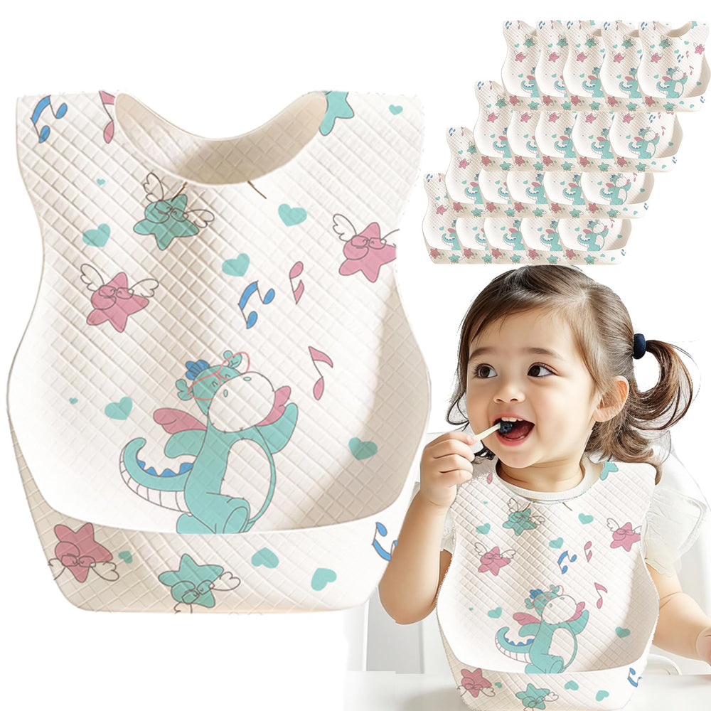 BBabebe disposable bib packaging highlights travel-ready hygiene