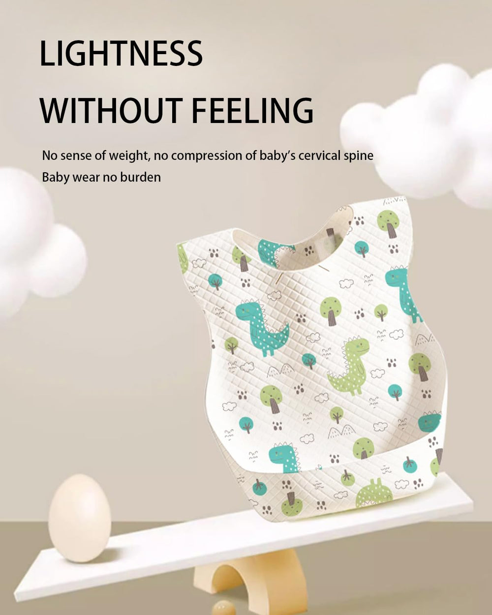 BBabebe bib food pocket helps keep mess off clothes during feeding