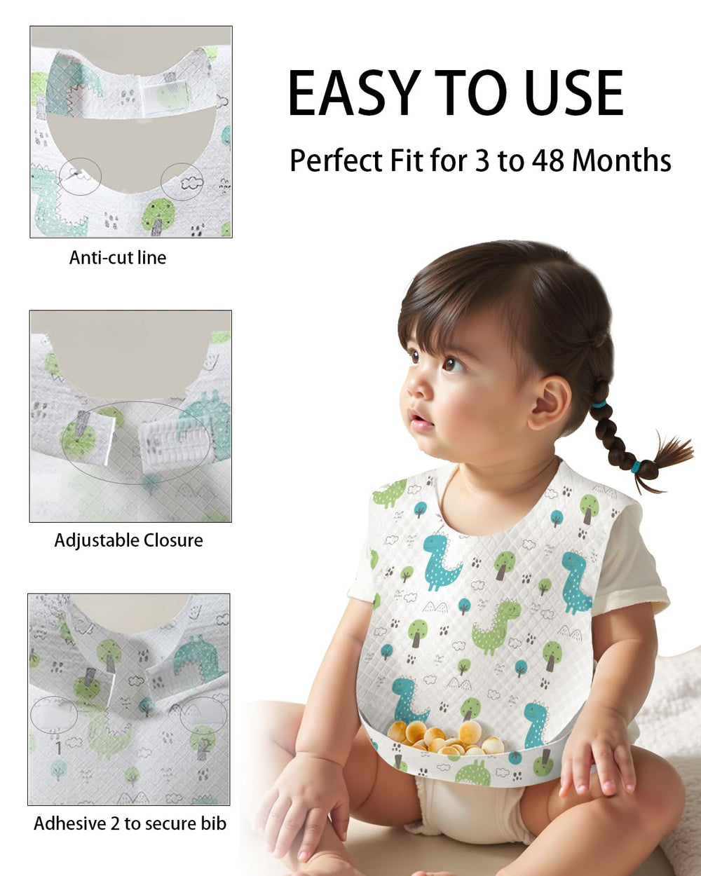 BBabebe four-layer protection bib with breathable, skin-friendly materials