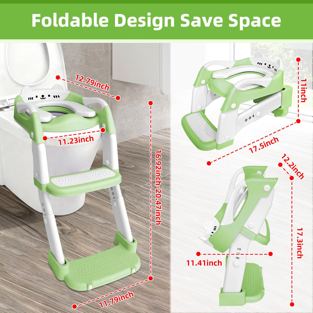 BBfancy adjustable-height potty seat showing five height settings.
