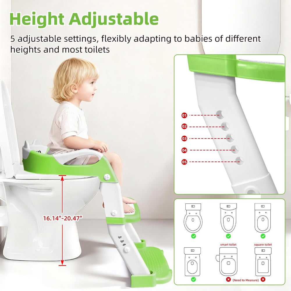 BBfancy non-slip ladder feet and widened pedals for stability.