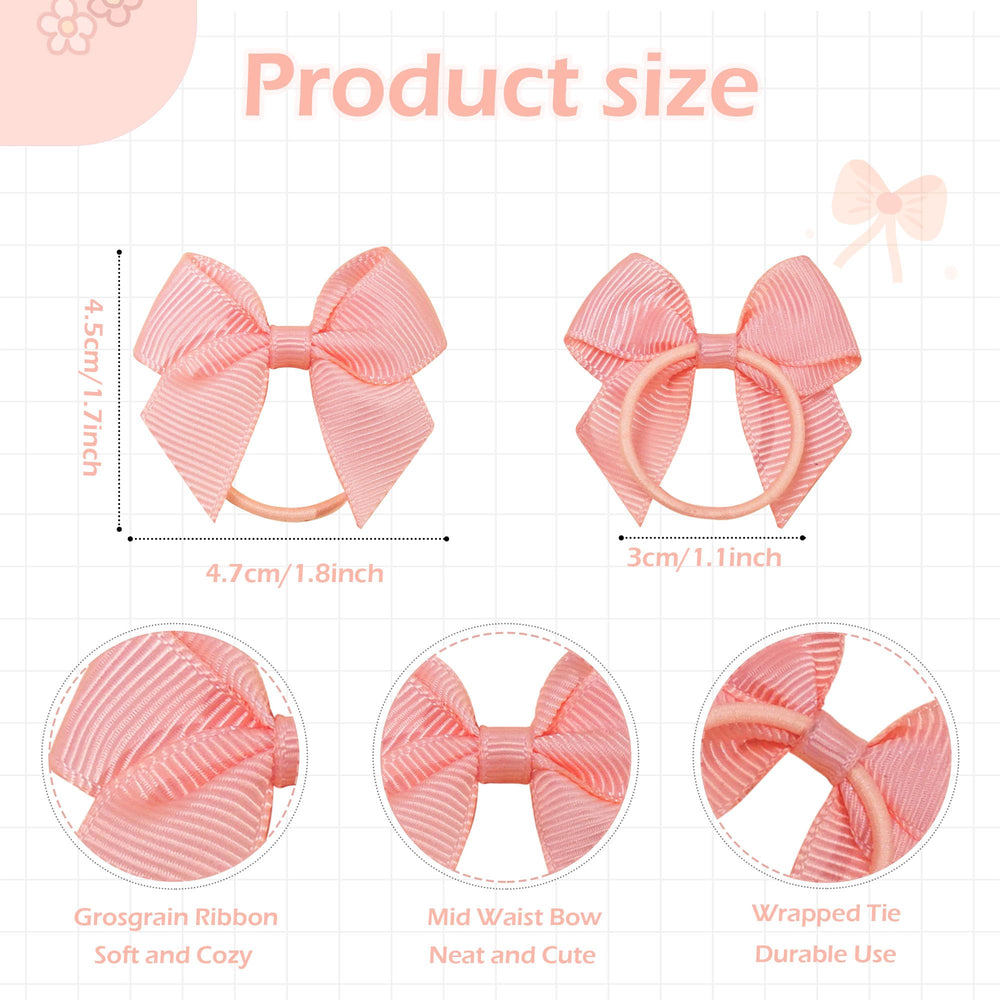 BBGifts 1.8in toddler ponytail holders for gentle, easy removal