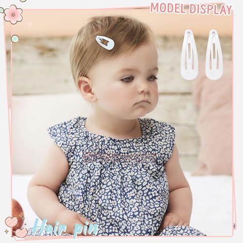 BBGifts 1Inch baby hair clip on bangs for toddlers with gentle grip.