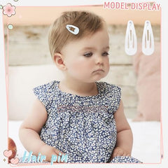 BBGifts 1Inch baby hair clip on bangs for toddlers with gentle grip.